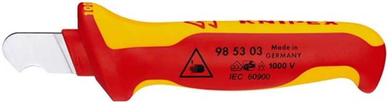 NW-KNIPEX Abmantelungsmesser (Länge 155 mm Klingenlänge 28 mm / VDE) - 98 53 03