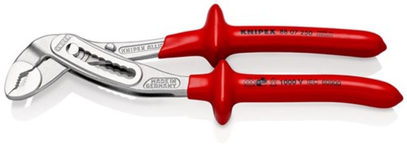 NW-KNIPEX Wasserpumpenzange (Länge 250 mm Spannweite 46 mm / verchromt VDE) - 88 07 250