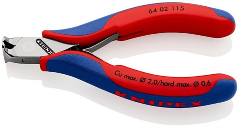 NW-KNIPEX Elektronik-Vornschneider (Länge 115 mm / Form 0 Facette ja spiegelpoliert) - 64 02 115