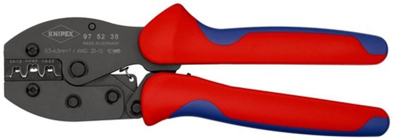 NW-KNIPEX Crimpzange (Länge 220 mm / 0,5- 6 (AWG 20 - 10) mm² 494 g) - 97 52 35