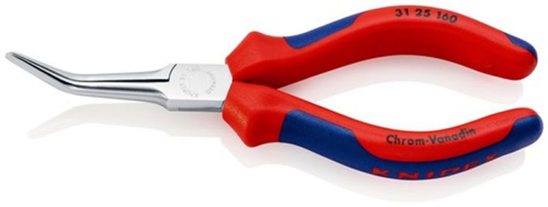 NW-KNIPEX Nadelzange (Länge 160 mm / 45° gewinkelt verchromt) - 31 25 160