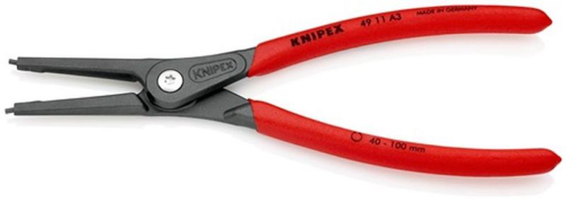 NW-KNIPEX Präzisionssicherungsringzange für Wellen Ø 40 - 100 mm - 49 11 A3
