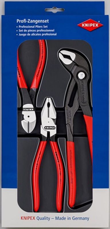 NW-KNIPEX Zangen-Satz (Inhalt 3-teilig / poliert) - 00 20 10