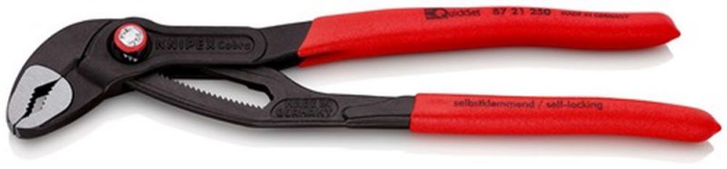 NW-KNIPEX Wasserpumpenzange (Länge 250 mm Spannweite 46 mm / poliert) - 87 21 250