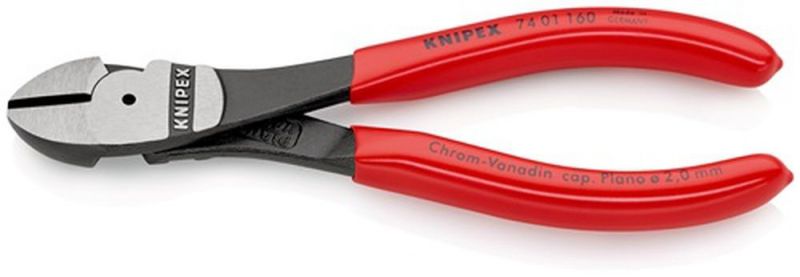 NW-KNIPEX Kraftseitenschneider (Länge 160 mm / poliert Form 0) - 74 01 160