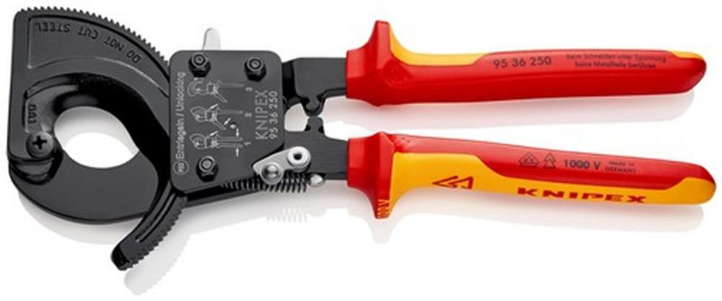 NW-KNIPEX Kabelschneider (Gesamtlänge 250 mm max. 32 (240 mm²) mm / Mehrkomponenten-Hüllen VDE) - 95 36 250