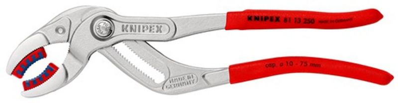 NW-KNIPEX Syphon-/Connectorenzange (Länge 250 mm Spannweite 10 - 75 mm / verchromt) - 81 13 250