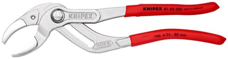 NW-KNIPEX Syphon-/Connectorenzange (Länge 250 mm Spannweite 25 - 80 mm / verchromt) - 81 03 250