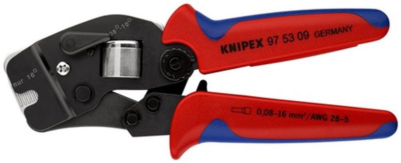 NW-KNIPEX Crimpzange (Gesamtlänge 190 mm / 0,08 - 10,0 + 16 (AWG 28-5 ) mm²) - 97 53 09