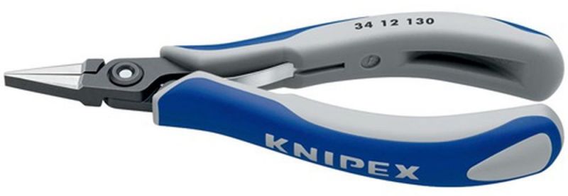 NW-KNIPEX Präzisions-Elektronik-Flachzange (Gesamtlänge 135 mm / flachbreite Backen poliert Form 1) - 34 12 130