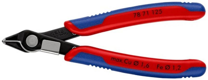 NW-KNIPEX Elektronik-Seitenschneider (Länge 125 mm Form 7 / Facette nein) - 78 71 125
