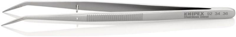 NW-KNIPEX Präzisionspinzette Länge 155 mm 45° gewinkelt - 92 34 36