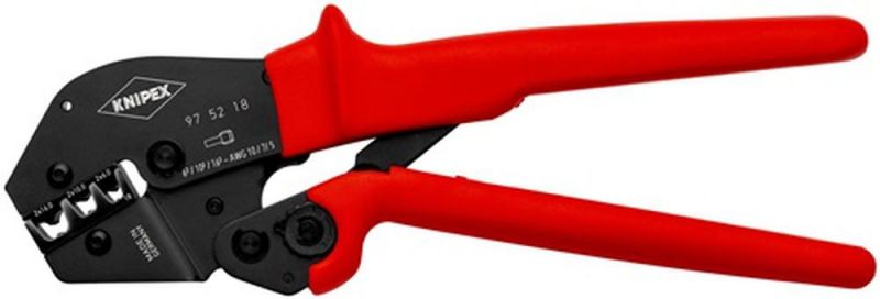 NW-KNIPEX Crimpzange (Länge 250 mm / 2x6, 2x10, 2x16 (AWG 2x10, 2x7, 2x5) mm²) - 97 52 18