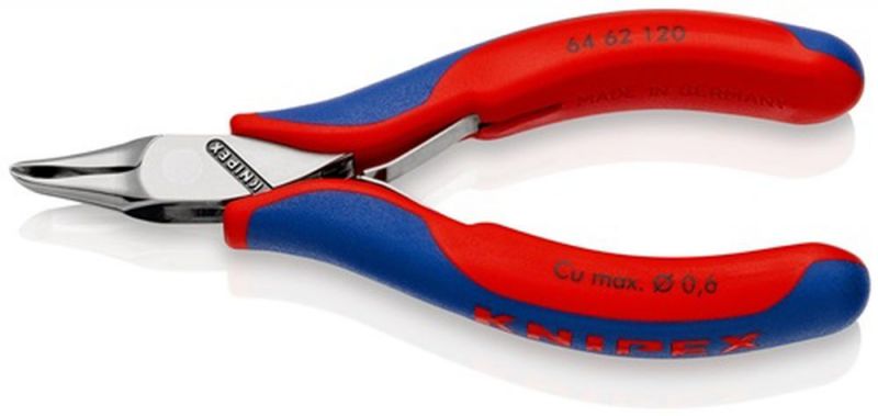 NW-KNIPEX Elektronik-Vornschneider (Länge 120 mm / Form 6 Facette ja, kleine spiegelpoliert) - 64 62 120
