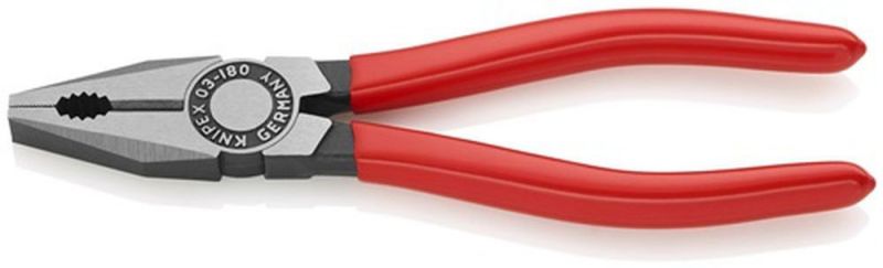 NW-KNIPEX Kombizange (Länge 180 mm / poliert Kunststoffüberzug) - 03 01 180