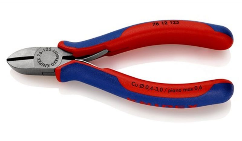 NW-KNIPEX Seitenschneider (Länge 125 mm Form 1 Facette ja / Kopf poliert) - 76 12 125