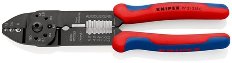 NW-KNIPEX Crimpzange (Länge 230 mm / 0,5- 6 (AWG 20 - 10) mm²) - 97 21 215 C
