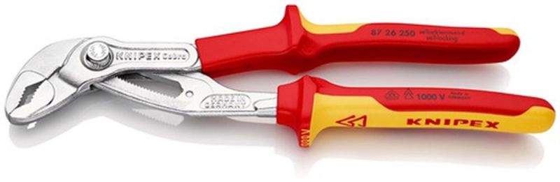 NW-KNIPEX Wasserpumpenzange (Länge 250 mm Spannweite 46 mm / verchromt VDE) - 87 26 250
