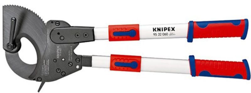 NW-KNIPEX Kabelschneider (Gesamtlänge 630 mm 60 (740 mm²) mm / brüniert Mehrkomponenten-Hüllen) - 95 32 060