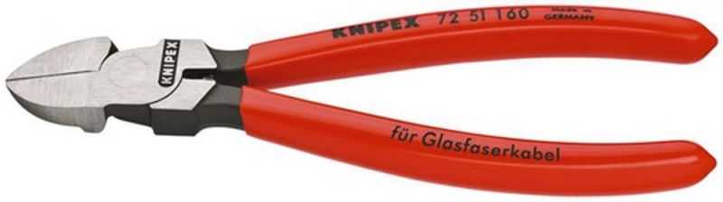 NW-KNIPEX Seitenschneider für Lichtwellenleiter (Länge 160 mm / gerade) - 72 51 160