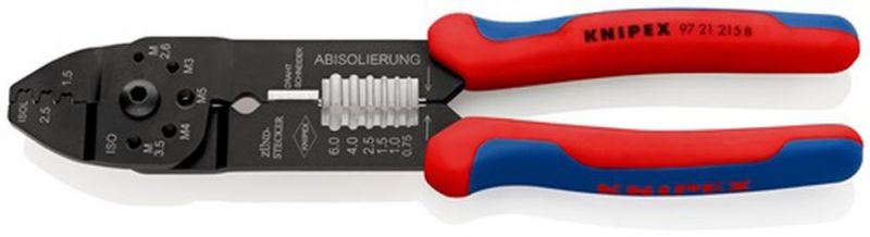 NW-KNIPEX Crimpzange (Länge 230 mm / 0,5 - 2,5 (AWG 20 - 13) mm²) - 97 21 215 B