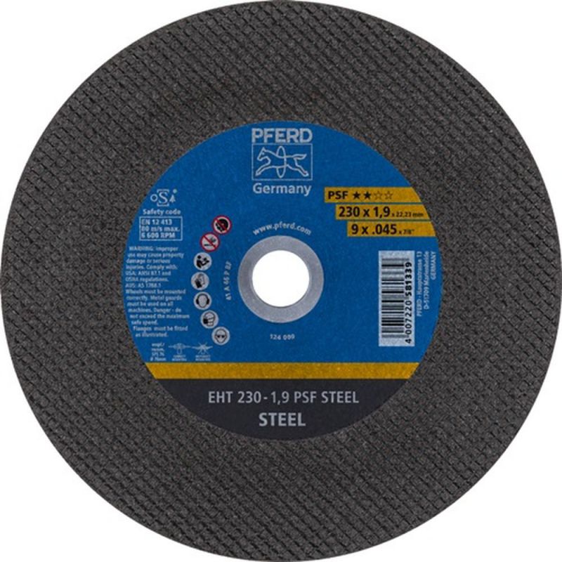 PFERD Disque à tronçonner (D230x1,9mm droit / acier / contenu : 25 pièces) - 61728231