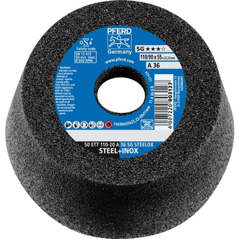 PFERD Schleiftopf (110/55 mm / INOX und Stahl 36) - 63418226