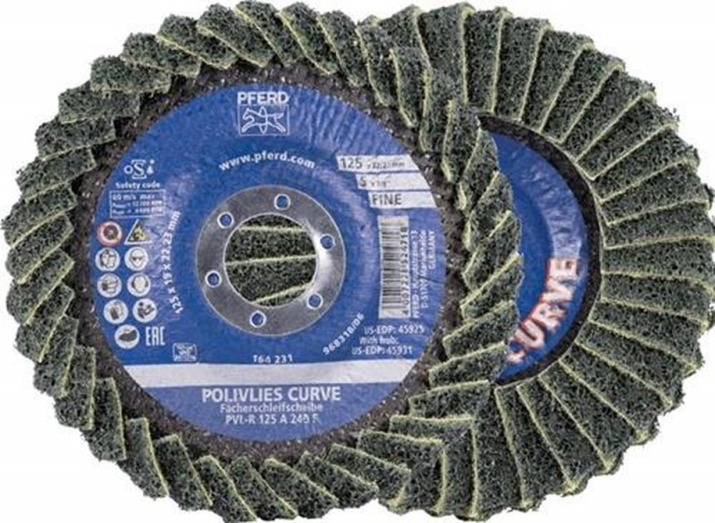 PFERD Fächerscheibe (Ø 125 mm Körnung 240 / Korund A / Inhalt: 5 Stück) - 44694133