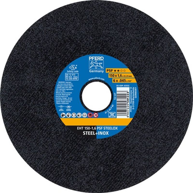 PFERD Trennscheibe (D150x1,6mm gerade / INOX / Inhalt: 25 Stück) - 61724121