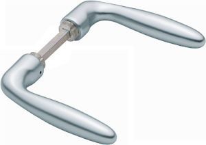 NW-HOPPE Türdrückerpaar (Aluminium F1 / ohne Rosetten) - 2799952