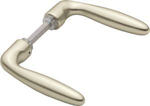 NW-HOPPE Türdrückerpaar (Aluminium F2 / ohne Rosetten) - 2799961