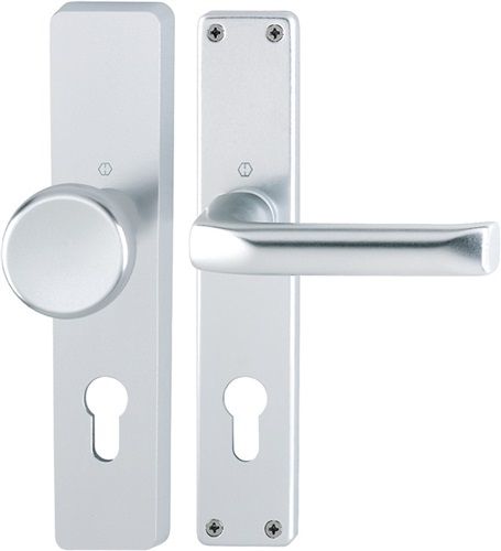 NW-HOPPE Langschildgarnitur (Aluminium F1 / PZ 72 mm) - 6271340