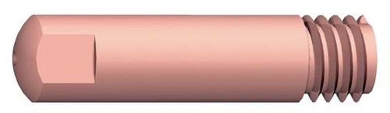 Binzel Stromdüse (Draht-Ø 0,8 mm M 6 Länge 25 mm / CuCrZr / Inhalt: 10 Stück) - 140.0062