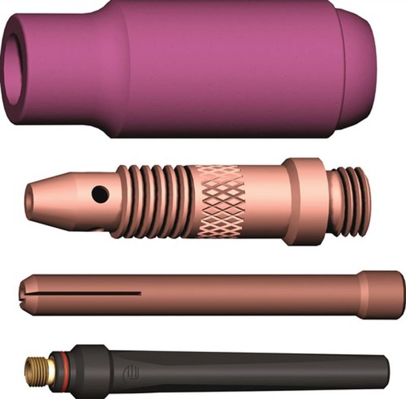 Binzel TIG-Zubehör-Set (4-teilig in Kunststoffbox / WE 1,6 mm) - 712.2151