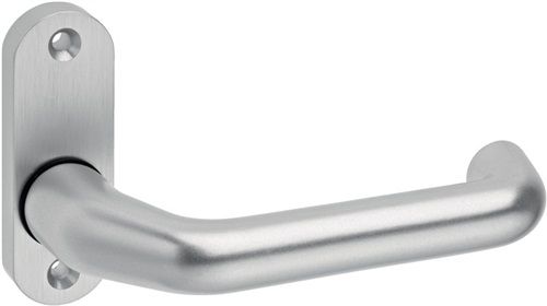 Dieckmann Profiltürdrückerlochteil (Aluminium F1 / oval 8 mm) - 1391/0000/01