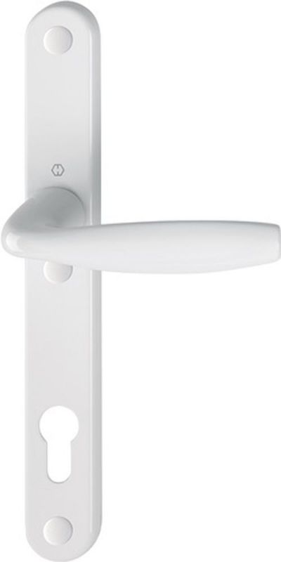 NW-HOPPE 1/2 Profiltür-Garnitur (Aluminium F9016 / PZ) - 3256845