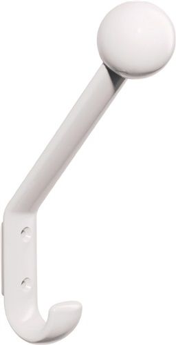 HEWI Garderobenhaken (einfach Ausladung 116 mm / Polyamid 99 reinweiß) - 477.90.080 99