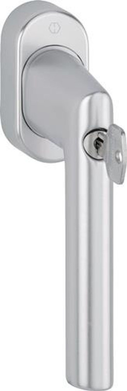 NW-HOPPE Fenstergriff (Aluminium 32-42 mm / F1 Aluminium silberfarben abschließbar) - 12017851