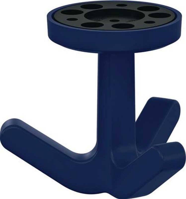 HEWI Dreifachhaken (matt, elastisch / 50 stahlblau) - 477.94B030 50