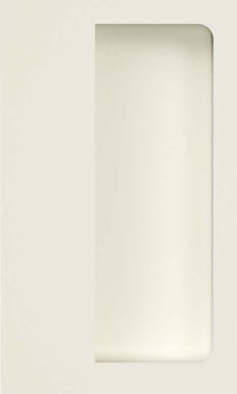 HEWI Schiebetürmuschel (Polyamid 99 reinweiß matt rechteckig / Türstärke ab 19 mm passend für Holztüren) - 539B 99