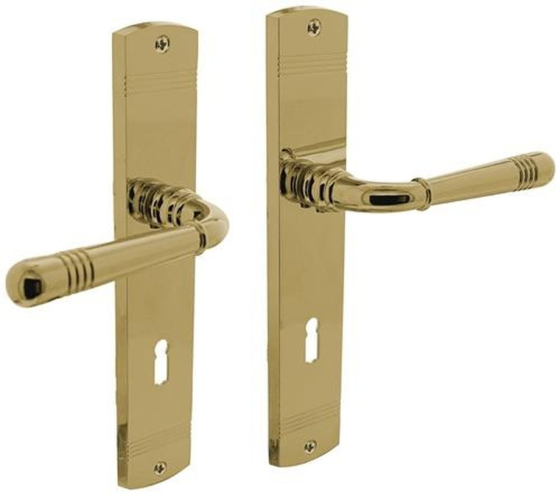 MATADOR Langschildschildgarnitur (Zamak F3 Messing / BB 72 mm) - 0013.170526