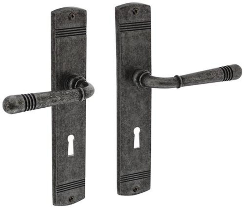 MATADOR Langschildschildgarnitur (Zamak F77 Grau / BB 72 mm) - 0021.170526
