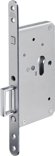 BKS Zirkelriegelschloss (Zirkelriegel / Springgriff / PZ silber abgerundet) - 03530052