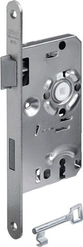 BKS Zimmertür-Einsteckschloss (BB 18/ 55/72/8 mm DIN links / silber abgerundet) - 02150180