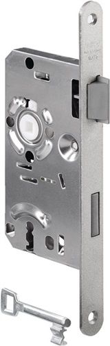 BKS Zimmertür-Einsteckschloss (BB 18/ 55/72/8 mm DIN rechts / silber abgerundet) - 02150109