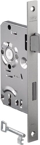 BKS Zimmertür-Einsteckschloss (BB 18/ 55/72/8 mm DIN rechts / silber käntig) - 02150294