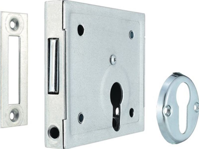 BEVER Kastenriegelschloss (DIN links / rechts PZ / mit Flachschließblech) - 150P
