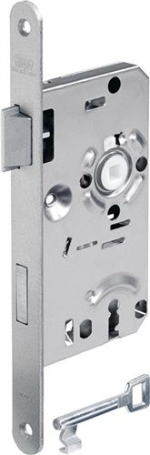 BKS Zimmertür-Einsteckschloss (BB 20/ 55/72/8 mm DIN links / silber abgerundet) - 02150126