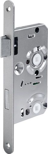 BKS Zimmertür-Einsteckschloss (BAD 20/ 55/78/8 mm DIN links / silber abgerundet) - 02150509