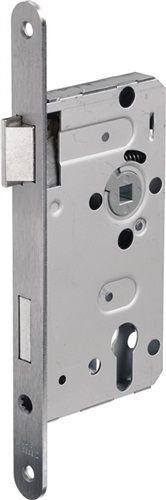 BKS Zimmertür-Einsteckschloss (PZW 20/ 55/72/8 mm DIN links / Edelstahl abgerundet) - 04150019